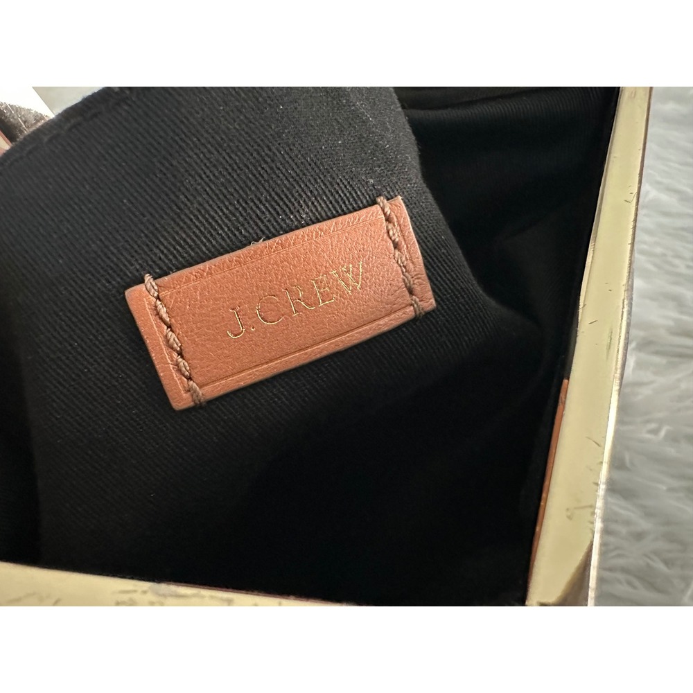 J crew black leather clutch bag handbag - Picture 8 of 8